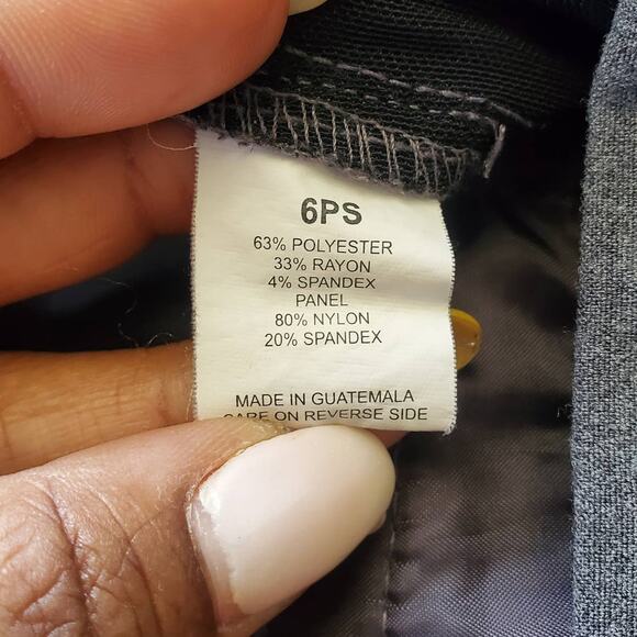 Briggs Petite Gray Trousers Pants 6P - Picture 7 of 8